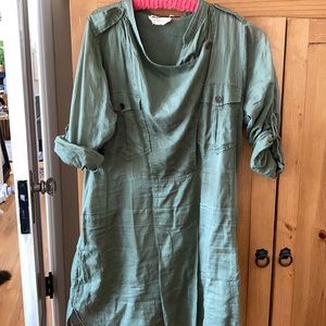 Isabel Marant Olive Green Mini Dress